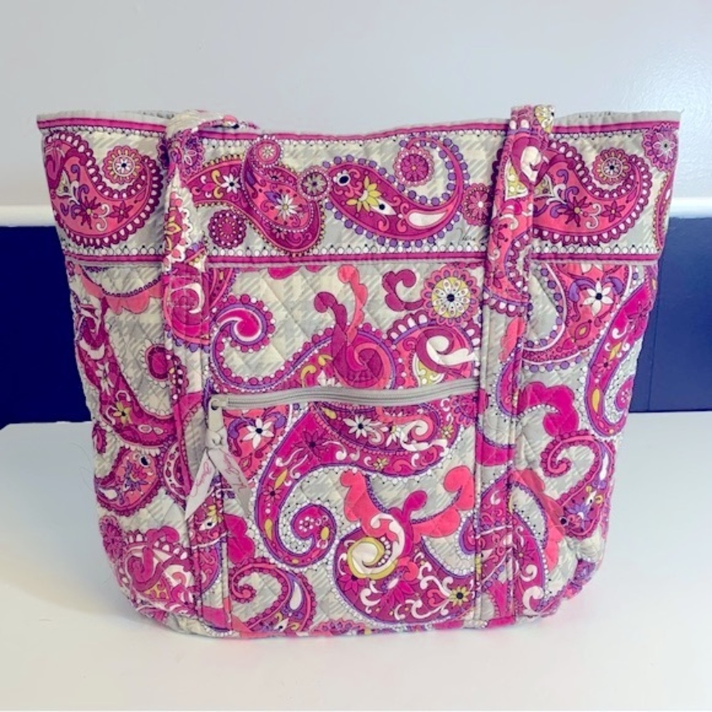 Vera Bradley Paisley Meets Plaid Tote Bag - Picture 2 of 13